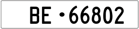 Truck License Plate
